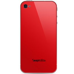 iPhone4・4S バックパネル カラーカスタム レッド