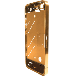 iPhone 4・4S ミドルフレーム メタリックカスタム ブロンズ(ピンクゴールド)