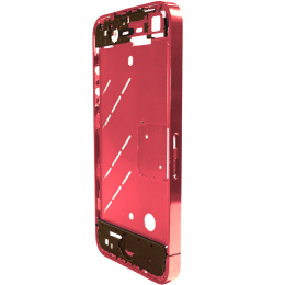 iPhone 4・4S ミドルフレーム メタリックカスタム ピンク