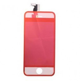 iPhone4・4S フロントパネル クリアミラーカスタム レッド