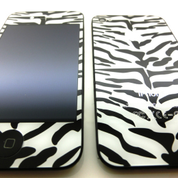 iPhone 4・4S フルカスタム デザインカスタム ホワイトタイガー柄