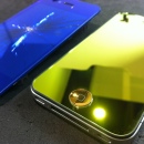 iPhone4SカスタムiPhoneガラス割れ修理イエローゴールド