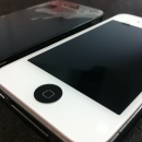iPhone4ガラス割れ修理BlackandWhite