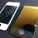 iPhone4ガラス割れカスタム修理